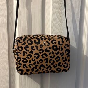 Kate Spade Animal Print Crossbody Bag - Tan and Black